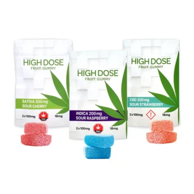 Hochdosiert – Cannabis-Fruchtgummis (200 mg/800 mg/1600 mg THC/CBD)